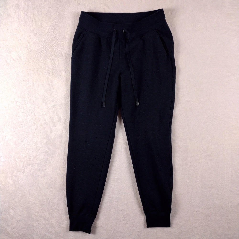 Athletic Works Womens Navy Blue Fleece Jogger Sweatpants‎ Small 4-6